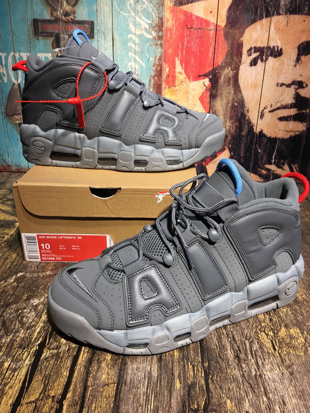 Alexander-John Nike Air Uptempo Grey Shoes